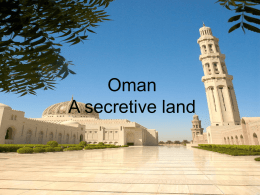 Oil and development in Oman