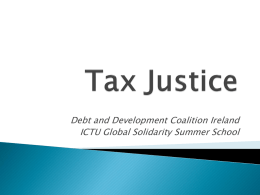 Tax Justice - Irish Congress of Trade Unions