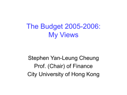 Hong Kong Economic Situation and Insurance Industry
