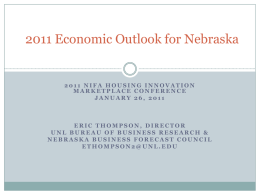 Outlook for the Nebraska Economy
