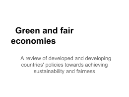 Green and fair economies - Home | Marshall Economics