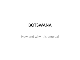 BOTSWANA - Mokoro | Supporting Sustainable Development