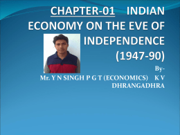 CHAPTER-01 DEVELOPMENT POLICIES AND EXPERIENCE …