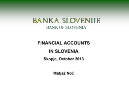 Financial Accounts in Slovenia