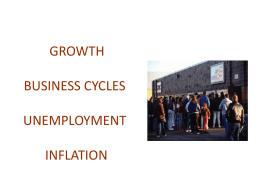 GROWTH BUSINESS CYCLES UNEMPLOYMENT INFLATION