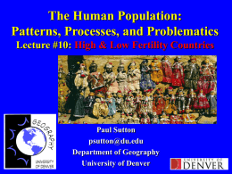 An Overview of Methods for Estimating Urban Populations