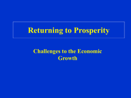 Returning to Prosperity - Mendocino County, California