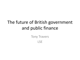 The future of British government and public finance