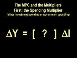The MPC and the Multipliers