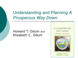 A Prosperous Way Down: Ppt Introduction and Summary