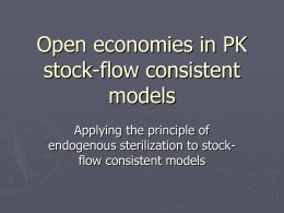 Open economies in PK stock-flow consistent models: Applying the