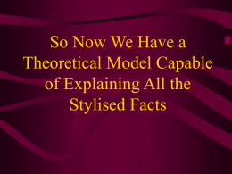 So Now We Have a Theoretical Model Capable of Explaining All the