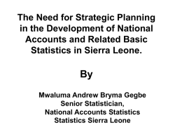 The Need for Strategic Planning in the Development of National