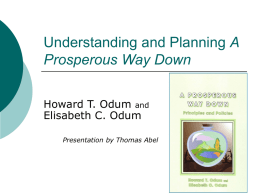Understanding and Planning a `Prosperous Way Down`