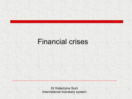 4. Financial crises