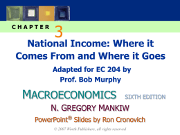 National Income: Where it Comes From and Where it Goes Adapted