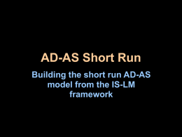 AD-AS Short Run - The Economics Network