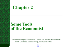 Some Tools of the Economist
