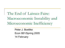 The End of Laissez-Faire: Macroeconomic Instability and