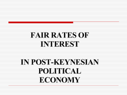Fair Rates of Interest in Post