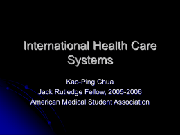 International Health Care Systems