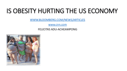 is obesity hurting the us economy