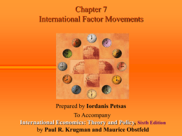 International Factor Movements