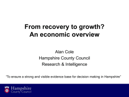 Recovery to growth, Informing Hampshire, Apr 14