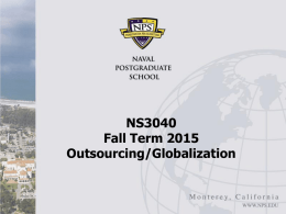 Outsourcing-Globalization