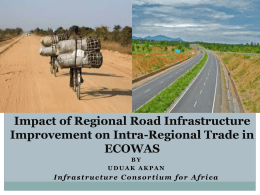 Impact of Regional Road Infrastructure Improvement