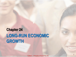 Long-Run Economic Growth