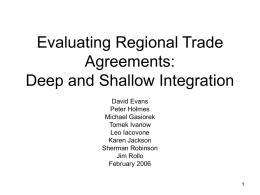 Deep and Shallow Integration in Asia