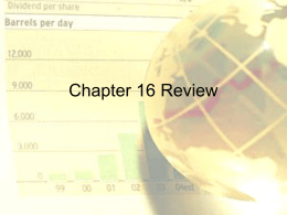 Chapter 16 Review - Duluth High School
