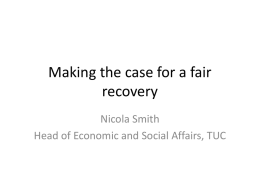 Making the case for a fair recovery