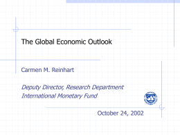 The Global Economic Outlook