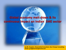 INDIAN SMEs WHETHER COULD SUSTAIN ?