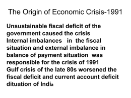 The gross fiscal deficit