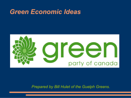 Key Fact One - Green Party of Canada