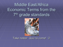 Economic Terms - Cobb Learning