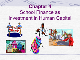 Chapter 4 Investment in Human Capital