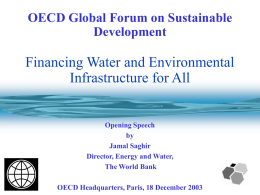 Financing Water and Environmental Infrastructure for All