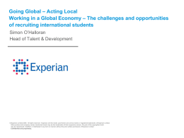 The challenges and opportunities of recruiting international students