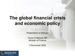 The global financial crisis and economic policy - Learning