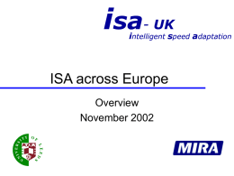 ISA across Europe
