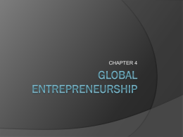 global entrepreneurship