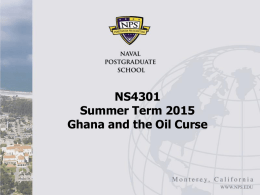 Ghana and the Oil Curse