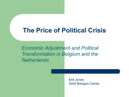 The Price of Political Crisis Economic Adjustment and Political