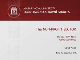Non-profit sector in your homeland?