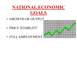 ECONOMIC GOALS