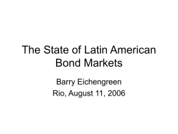 Building Bond Markets in Latin America